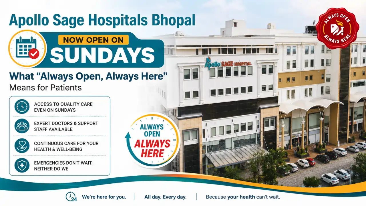 Apollo Sage Hospitals Bhopal Now Open on Sundays: What Always Open, Always Here Means for Patients